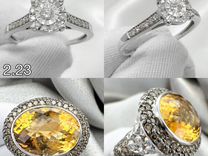 Золотые кольца 585 проба с бриллиантами