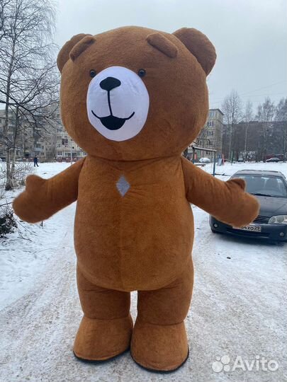 Плюшевый медведь 2.8 ростовая кукла