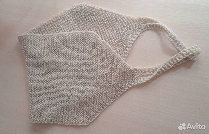 Вязаные мочалки, ручная работа