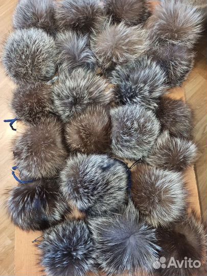 Помпон из натурального меха
