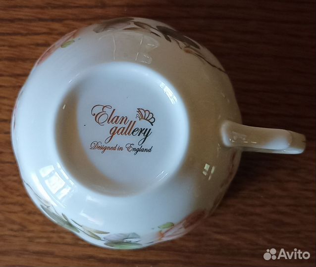 Чайная пара, фарфор (чашка, блюдце) elan gallery