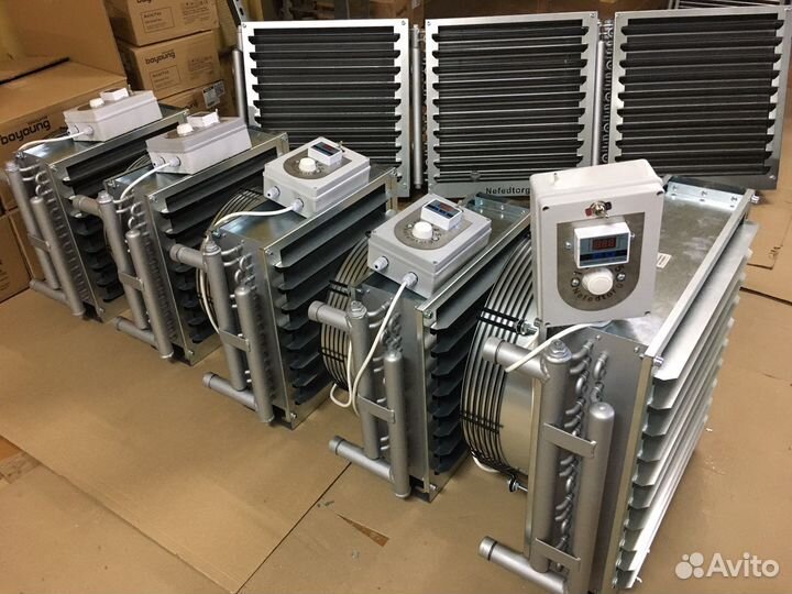 Тепловентилятор водяной 2500м3/ч до 28 кВт