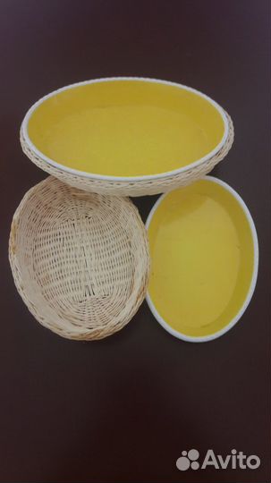 Яркие фаянсовые блюда на кухню