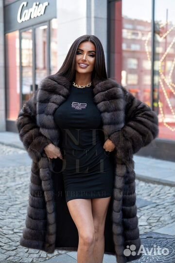 Шуба из баргузинского соболя
