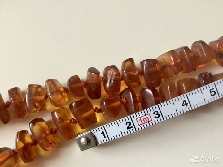 Янтарные бусы времён СССР