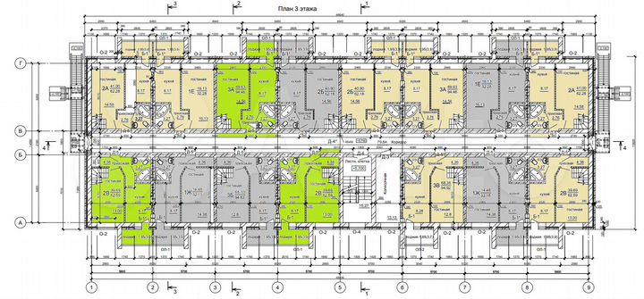 3-к. квартира, 96 м², 3/4 эт.
