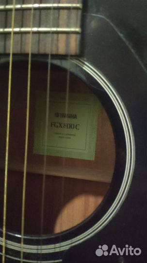 Электроакустическая гитара yamaha fgx800c