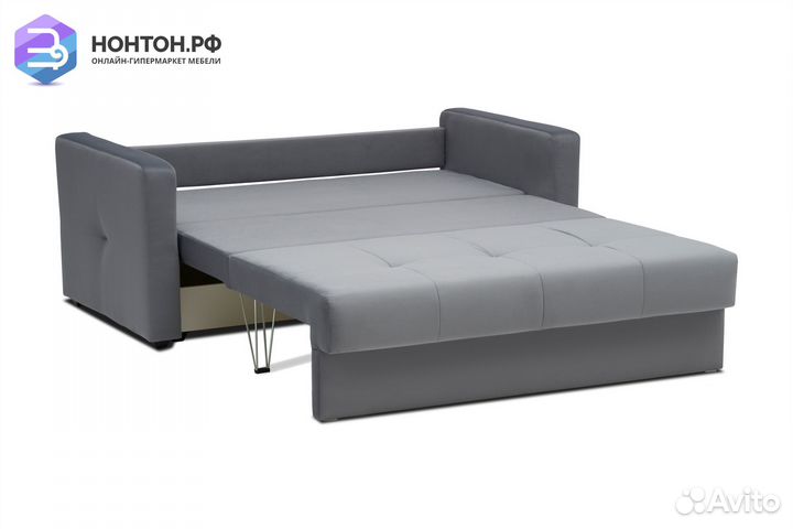 Диван шагающая еврокнижка Вита темно-серый