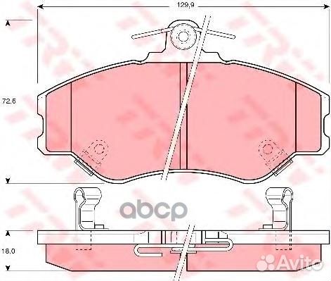 GDB3089 Колодки тормозные hyundai H100/porter п