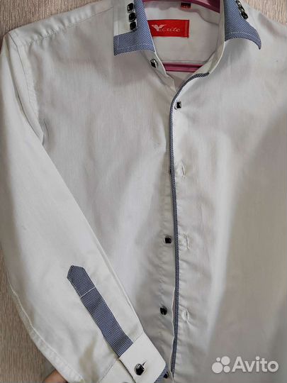 Рубашка белая для мальчика 32