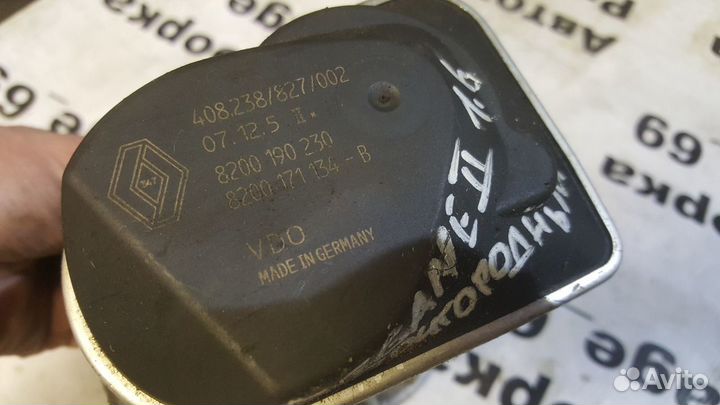 Дроссельная заслонка Renault Megane 2 II 1.6 clio