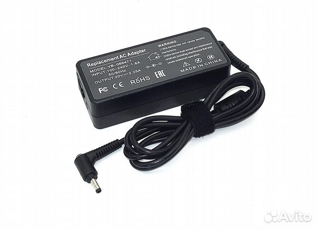 Блок питания для Lenovo 20V 2.25A 4.0x1.7mm 45W