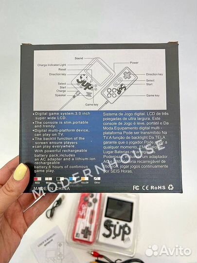 Игровая приставка Sup 3’’led с джостиком