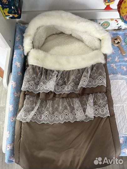 Зимний конверт в коляску/ на выписку