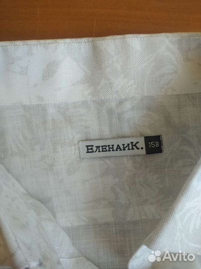 Рубашка на мальчика 158