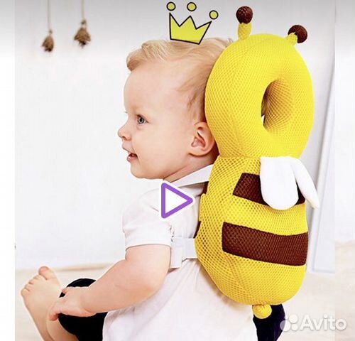 Защитный рюкзачек подушка для малыша