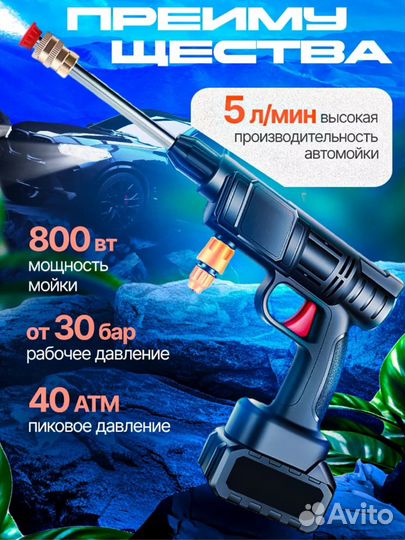 Аккумуляторная мойка для автомобиля