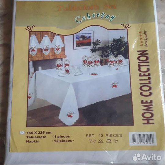 Скатерть новая комплект 12 салфеток