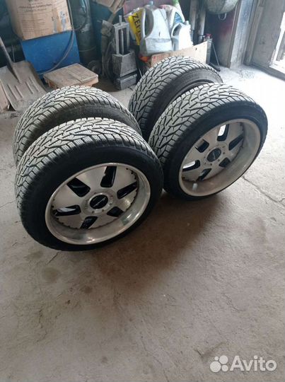 Разноширокие диски work r17 на липучке tigar 19г