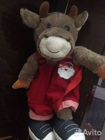 Мягкая Игрушка рюкзачок бычок