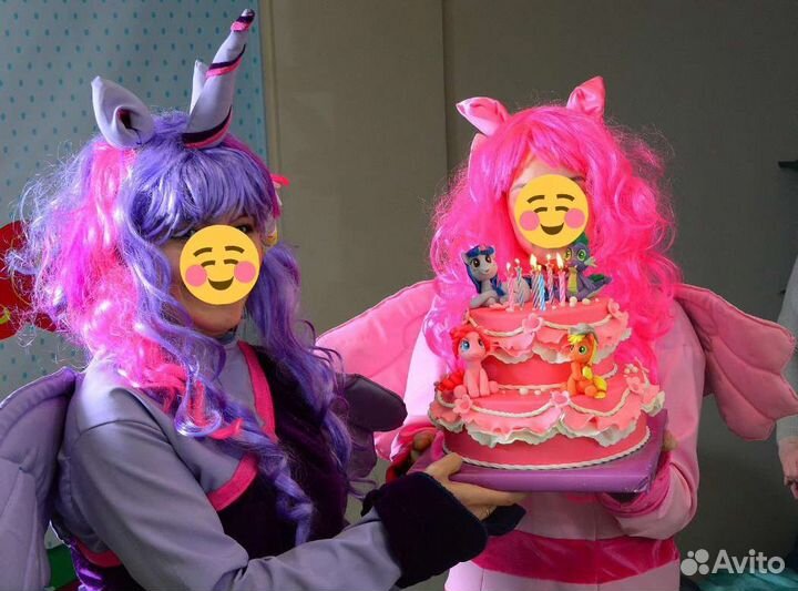 Костюмы аниматорам пони Искорка и Пинки пай