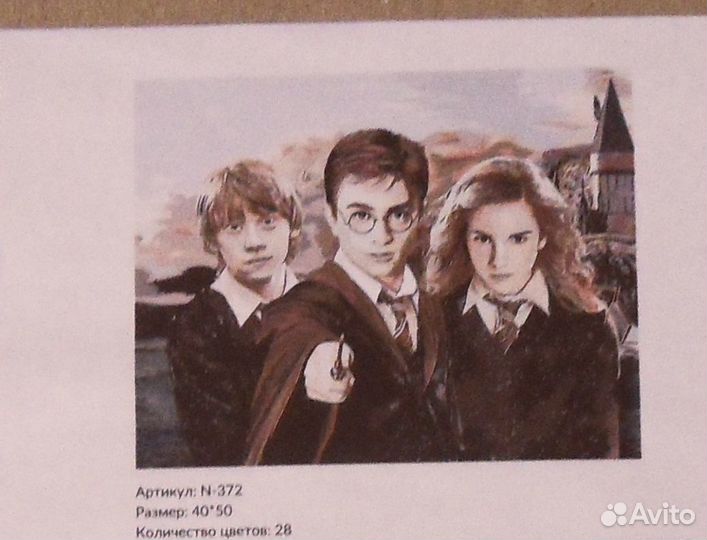 Картина по номерам Гарри Поттер 40 х 50