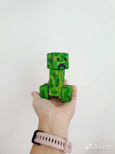 Игрушки конструктор деревянные в стиле майнкрафт