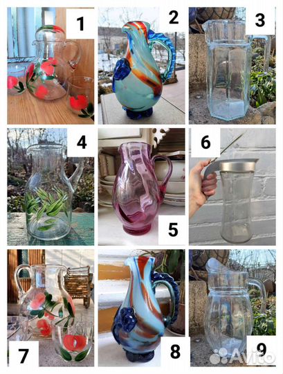 Кувшины стекло СССР