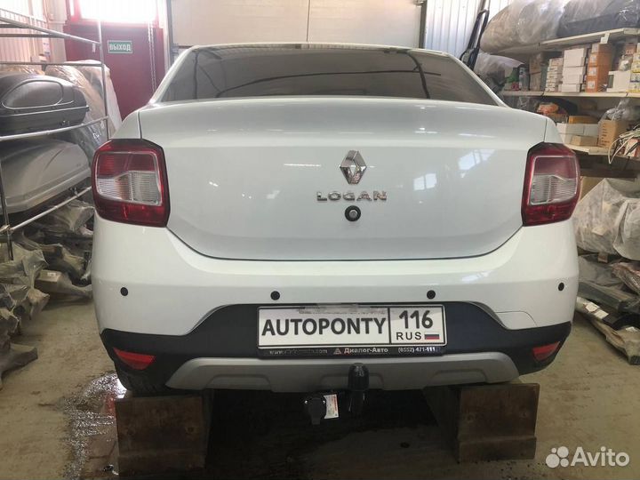 Фаркоп Renault Logan stepway съемный шар