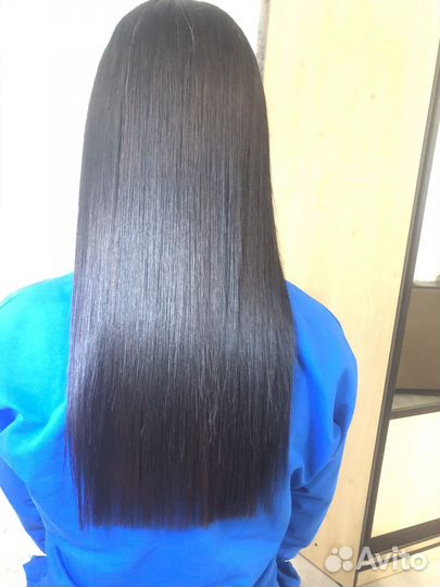 Кератиновое выпрямление волос