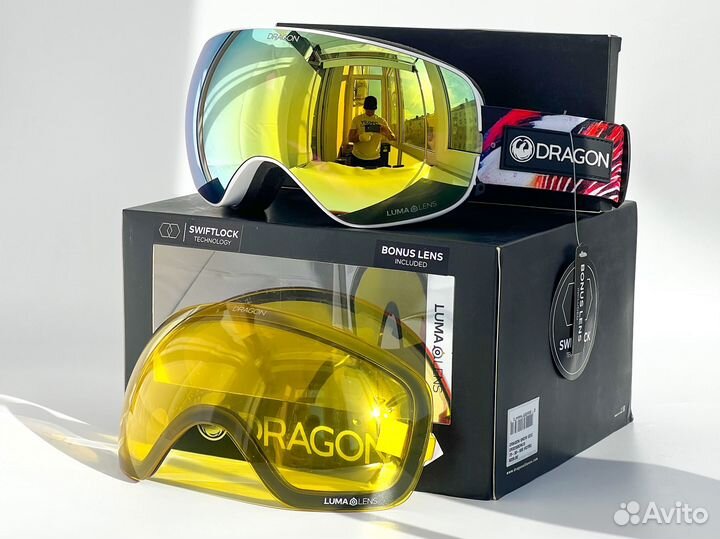 Горнолыжные очки Dragon X2s Hotduck Lumalens