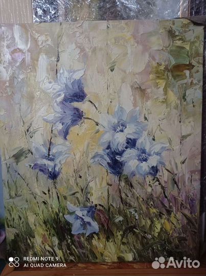 Картина цветы холст масло
