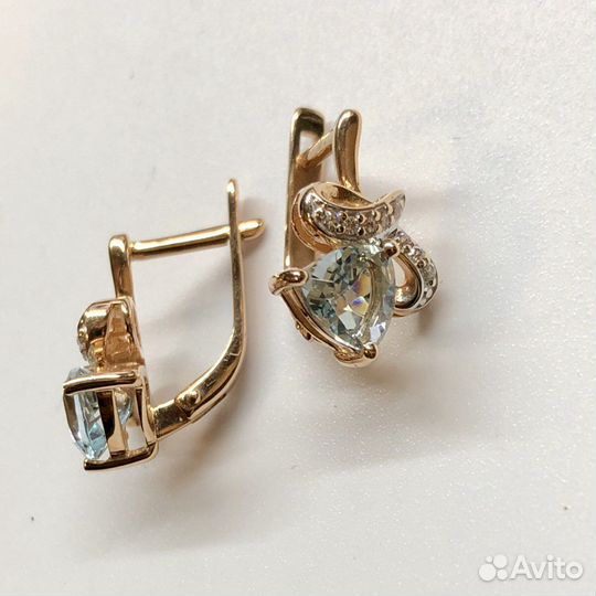 Золотые серьги 585 пробы