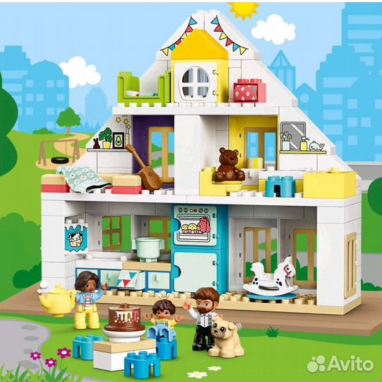 Lego duplo модульный домик в коробке 10929