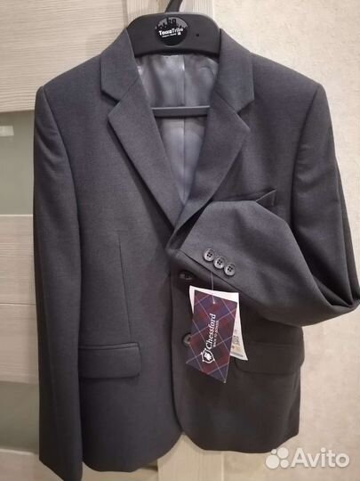 Школьный костюм для мальчика серый 140