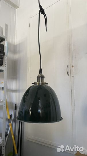 Фонарь подвесной. Зеленый с выключателем