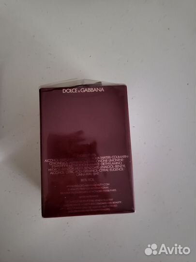 Туалетная вода dolce&gabbana