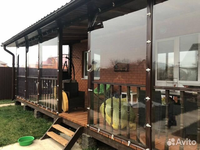 Мягкие окна для террас и беседок с установкой