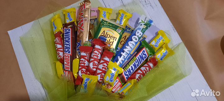 Букеты из конфет