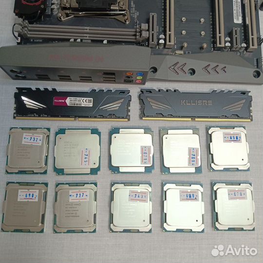 Сборка: jginyue X99 Titanium D4+Xeon e5+DDR4