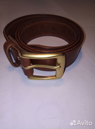 Ремень кожаный ручной работы