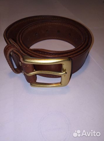 Ремень кожаный ручной работы