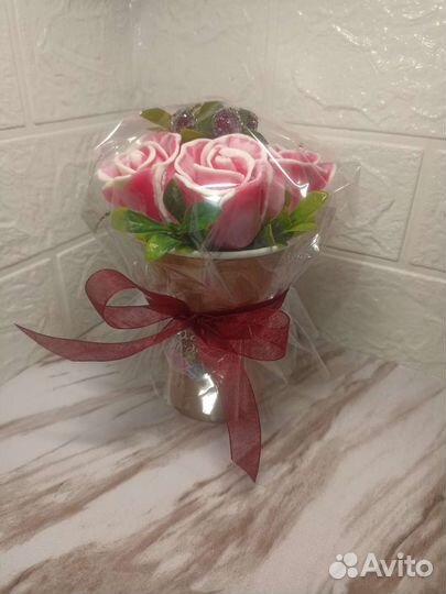 Букет из мыла ручной работы