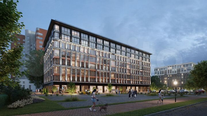 2-к. квартира, 94,6 м², 6/8 эт.