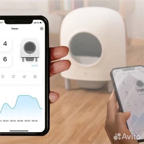 Автоматический лоток для кошек petree 2
