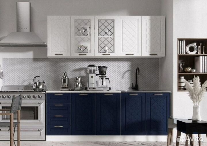 Кухня Агава Белая/Сапфир 2,0м