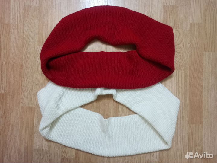 Снуд зимний шарф хомут вязаный