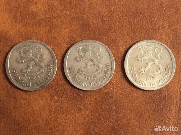 Серебряные монеты Швеции, Финляндии и США