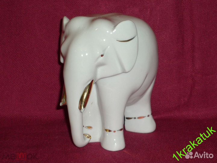 Слон белый. 12,5 см. лфз. Целый