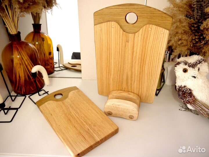 Доска разделочная деревянная 24.1x38.5-18.7х35